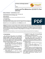 Climatic, Environmental and Fire Behaviour (C2 E2 F1) Test of Cast Resin Transformer