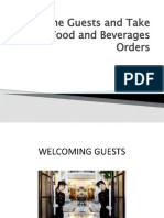 Welcome Guests and Take Food and Beverages Orders