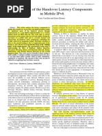 An Analysis of The Handover Latency Components in Mobile Ipv6