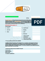 Assessment Interview Form Summary