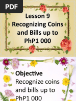 Grade 2 Philippine Money Lesson Plan | PDF | Learning | Currency