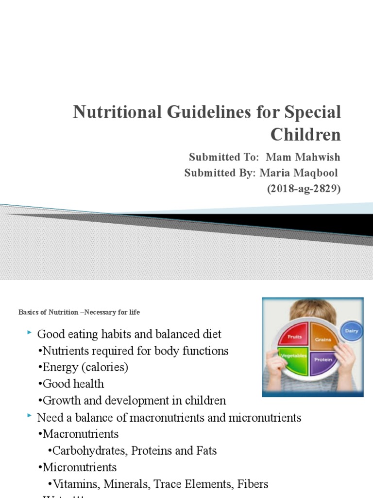 PEDIATRIC NUTRITION GUIDELINES 2022 visual data 3