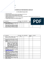 COVID-19 workplace readiness checklist