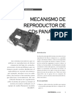 Mecanismo Reproductor de CD Panasonic