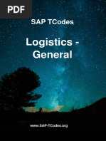 SAP-TCodes Module LO-EN PDF