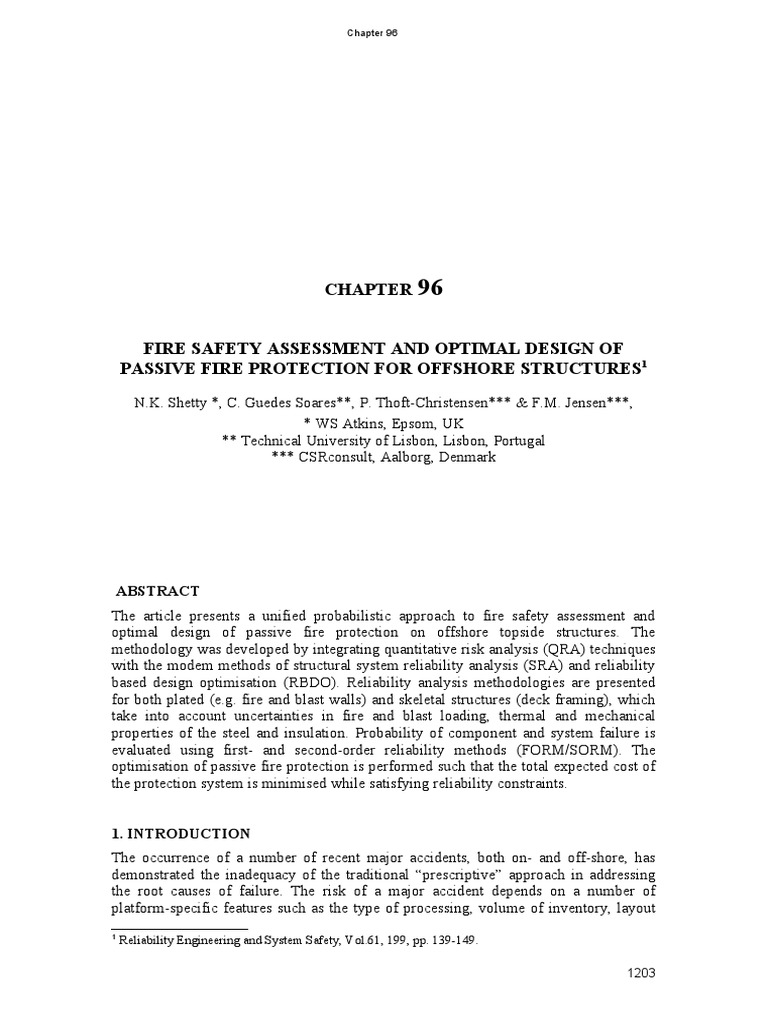 Chapter 96 Fire Safety Assessment and Optimal Design of Passive Fire ...
