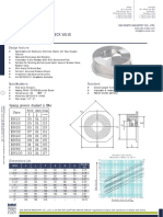 Wafer Type Spring Load Check Valve: Design Feature