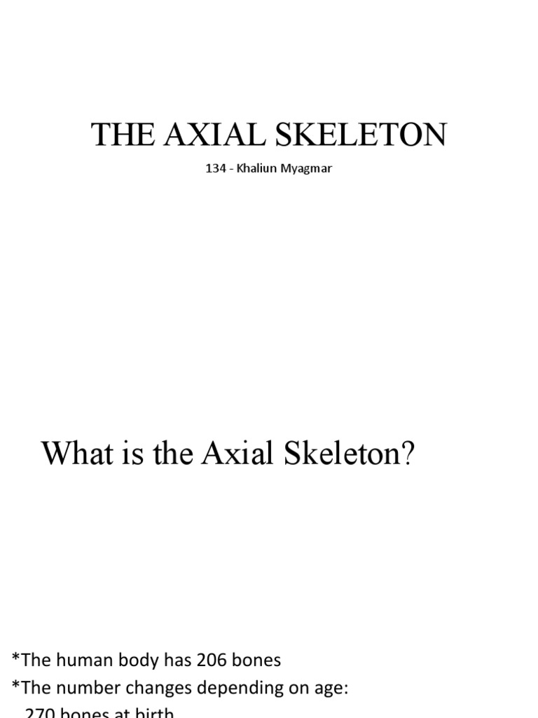 Overview of the Axial Skeleton | PDF