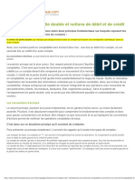 Comptabilite en Partie Double Et Notions de Debit Et de Credit PDF