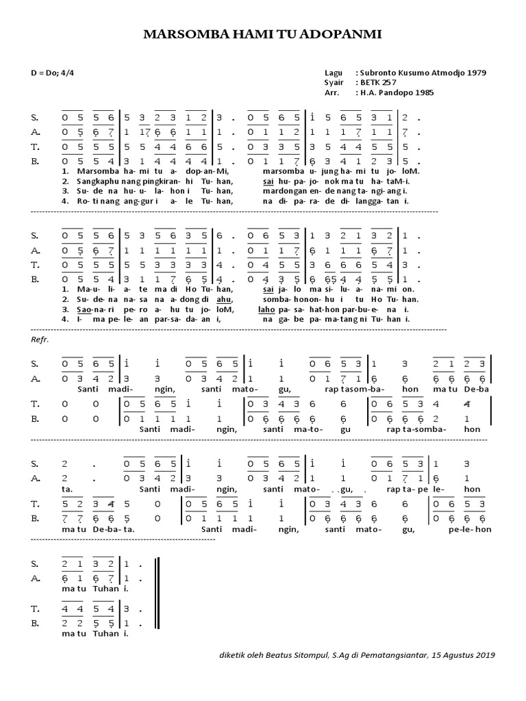Hu Somba Ho Tuhan Chord Tebak Gambar