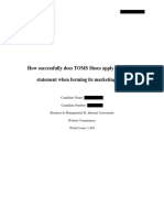 Toms Missionmarketing Mix PDF
