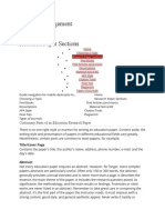 Citation Management: Research Paper Sections
