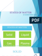 States of Matter: by Rajdeep Mishra (Ix-B)
