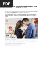 Como conquistar um homem do signo de Câncer Deixe ele doido por você