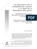 J B Etcheverry La Relevancia de La Determinación Judicial y La Tesis Respuesta Más Justa