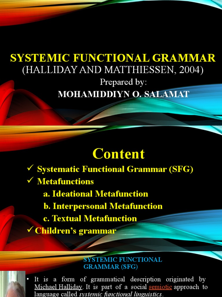 Systemic Functional Grammar | PDF | Neuropsychological Assessment | Symbols
