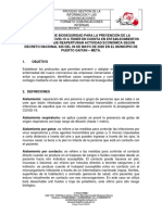 Protocolo bioseguridad COVID-19 establecimientos Puerto Gaitán