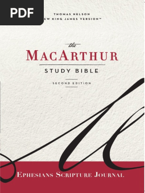 The NASB MacArthur Study Bible Sampler of the book of Ephesians