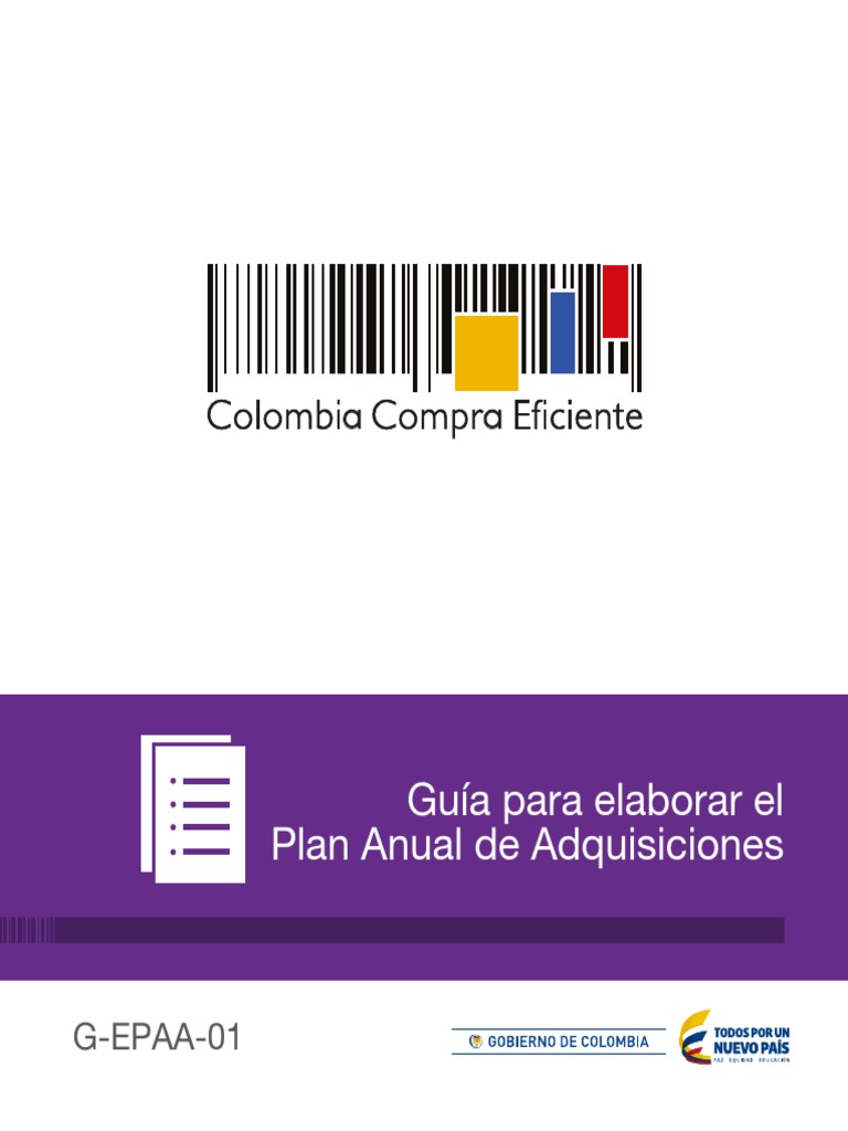 Guía para el Plan Anual de Adquisiciones | PDF | Presupuesto | Economias
