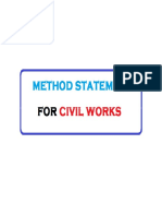 Method Statement For Civil Works