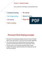 Module 3 - Casting Processes Overview