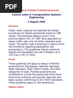 IRC method of design of flexible pavements