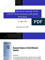 Topic 10: Numerical Methods of The Solution of The Equations With Partial Derivatives