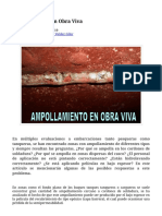 Ampollamiento en Obra Viva - Infocorrosión