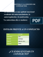 La Autoestima y La Gestión de Conflictos