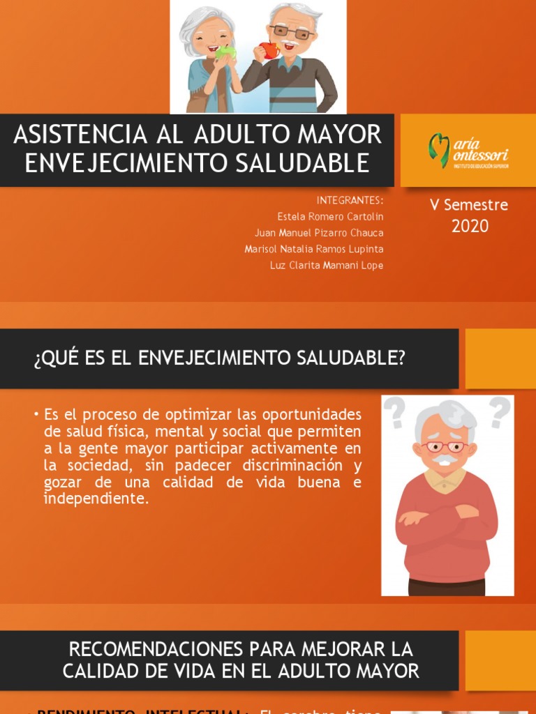 Envejecimiento Saludable y Calidad de Vida | PDF | Adultos | Dormir