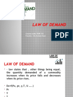 Law of Demand: Course Code: KMB 102 Faculty: Ms Avneet Kaur