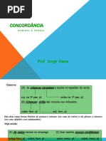 Concordância nominal e verbal em slides prof jorgeviana
