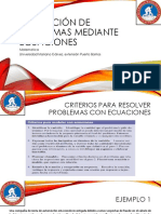 Resolución de Problemas Mediante Ecuaciones