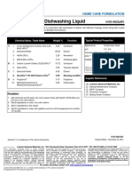 Economy Manual Dishwashing Liquid: Home Care Formulation