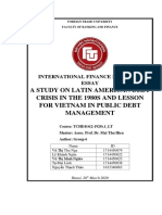 CLC - Tài chính quốc tế - (2-1920) .1 - PGS.TS Mai Thu Hiền - A STUDY ON LATIN AMERICAN DEBT CRISIS IN THE 1980S AND LESSON FOR VIETNAM IN PUBLIC DEBT MANAGEMENT PDF