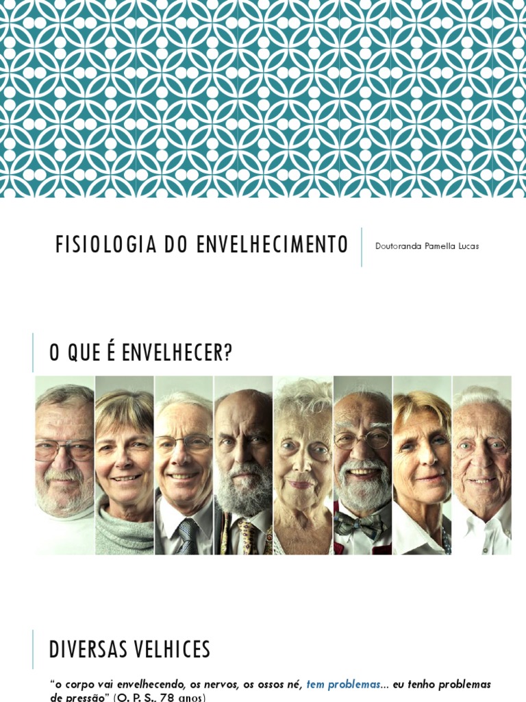 Fisiologia Do Envelhecimento PDF | PDF | Envelhecimento | Terceira idade