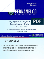 Concepção de língua e linguagem, signo e fala..ppt