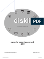 Diskii: Manual For Student Assessment - 2019