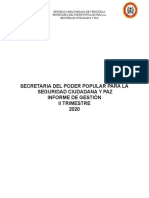 Informe de Gestion Ii Trimestre 2020 Seguridad Ciudadana y Paz