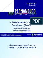 Lógica formal e Dialética e a Organização dos Argumentos.ppt