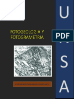 Fotointerpretación de unidades litológicas en una fotografía aérea