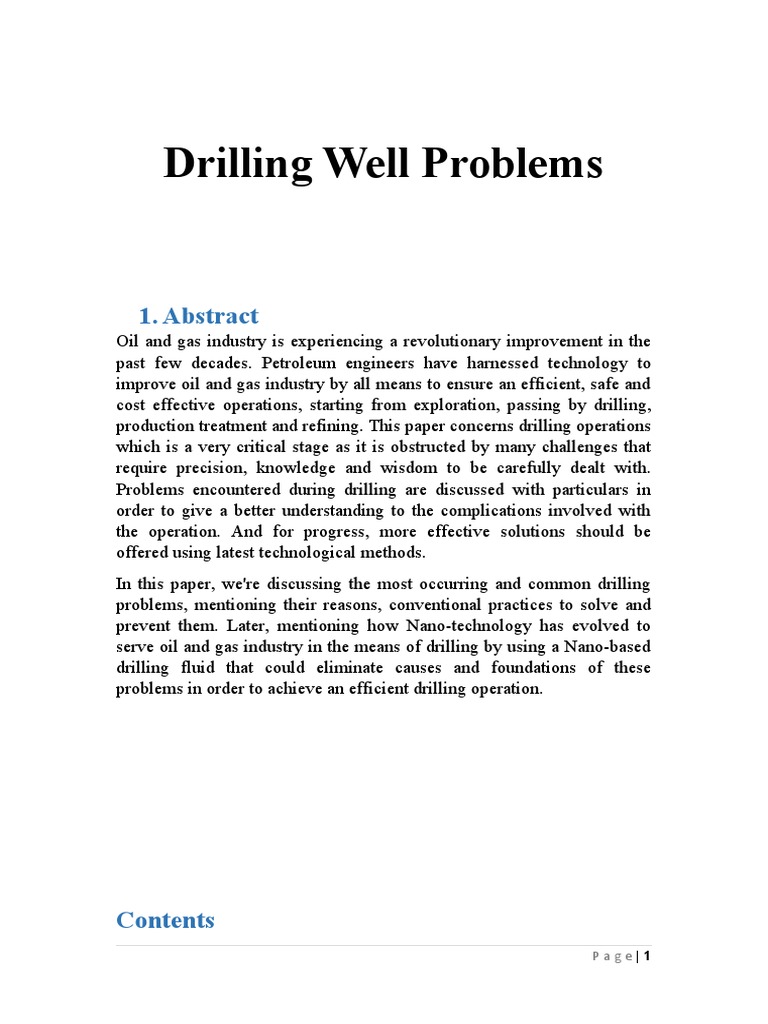 Common Drilling Well Problems Explained | PDF | Alkalinity | Oil Well