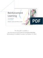 Reinforcement Learning Second Edition Cover