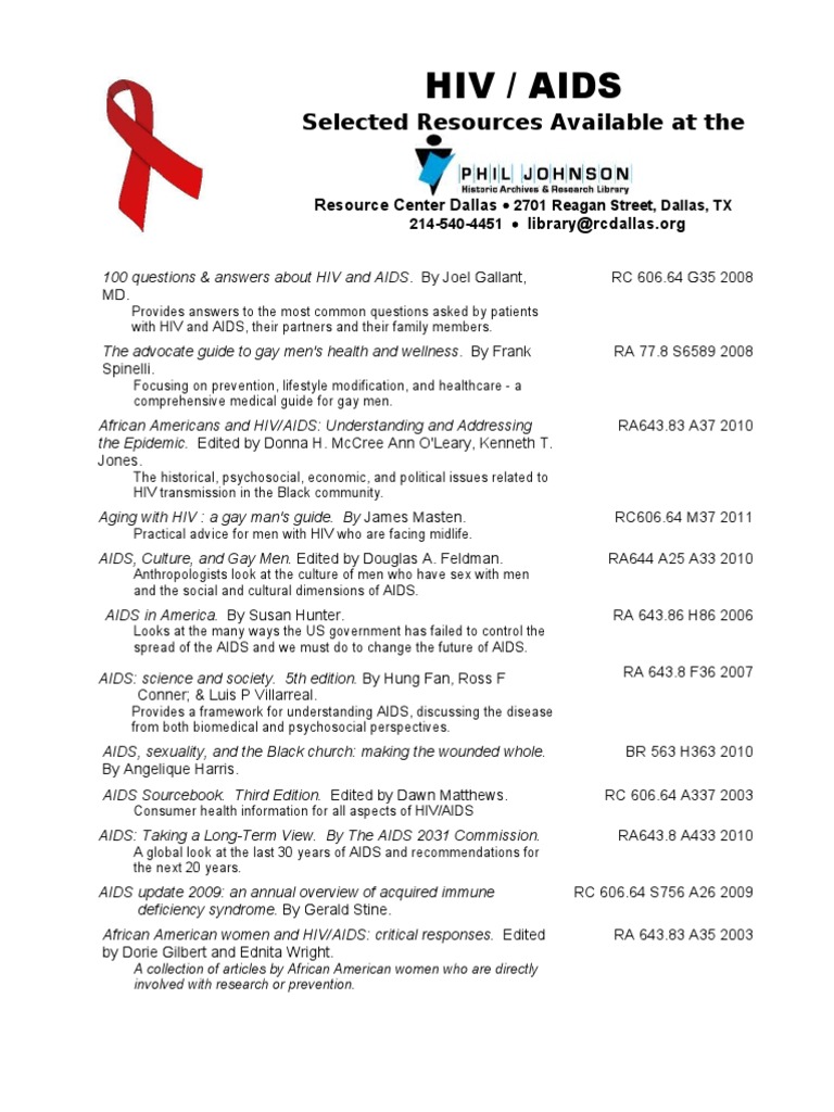 Hivaids Pathfinder No Images Medical Humanities Hivaids - 