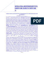 Modelo Demanda Referimiento en Suspensión de Ejecución de Sentencia