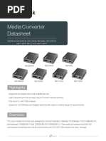 Media Converter Datasheet: Highlights