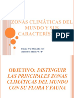 Zonas climaticas flora y fauna