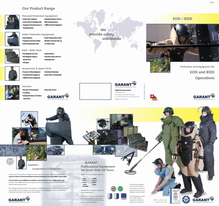 EOD/IEDD Personal Protection Equipment | PDF | Bomb Disposal | Man Made ...