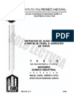 Obtencion de Acido Salicilico A Partir de Fenol e Hidroxido de Sodio PDF