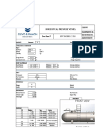 Horizontal Pressure Vessel: Client Equipment Id Reviewed by Data Sheet #Adjusted by